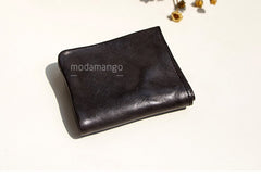 Handmade Genuine leather bifold billfold  purse wallet purse coin women - EverHandmade