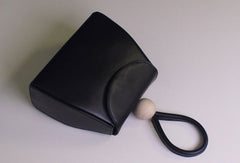 Genuine leather clutch handbag beige clutch purse Wristlet bag women - EverHandmade