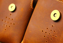Genuine Leather Mens Cool Belt Chest Bag Sling Bag Crossbody Bag Travel Bag Hiking Bag for men