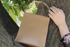 Genuine Leather Tote Purse Handbag Shoulder Bag for Women Leather Shopper Bag - EverHandmade