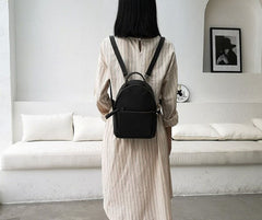 Mini LEATHER WOMEN Small Backpack Purses Cute Vintage School Backpacks FOR WOMEN