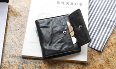 Leather Mens Front Pocket Wallet Small Wallet Slim Wallet billfold Card Wallet for Men