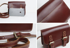 Genuine Leather Cute Crossbody Bag Messenger Bag Shoulder Bag Women Girl Leather Satchel Bag Purse