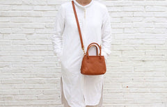 Small LEATHER WOMENs Handbag Mini Vintage Shoulder Purses FOR WOMEN