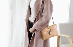 Cute LEATHER WOMEN File SHOULDER BAG Envelope Crossbody Purse FOR WOMEN