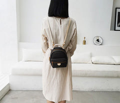 LEATHER Mini WOMEN Backpack Purse Small Backpack FOR WOMEN