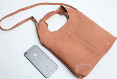 Handmade Genuine Leather Handbag Tote Bag Shopper Bag Shoulder Bag Purse For Women