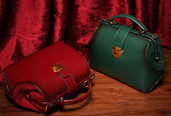 Handmade Leather handbag doctor bag shoulder bag for women leather bag - EverHandmade