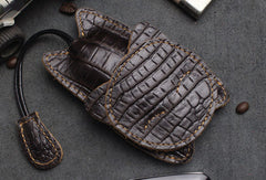 Handmade Car Key Wallet Vintage Leather Wallet Cat Kitty Cute Carved Floral Leather Accessories Gift For Men Women - EverHandmade