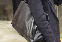 Handmade Genuine Leather Large Handbag Shopper Bag Shoulder Bag Purse For Women