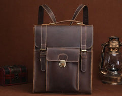 Cool Leather Mens Briefcase Messenger Bag Shoulder Bag Satchel Backpack for men