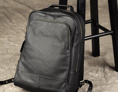 Cool Leather Mens Backpack Large Black Travel Backpack Hiking Backpack for men