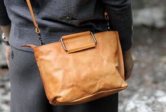 Handmade handbag tote purse leather crossbody bag purse shoulder bag for women - EverHandmade