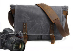 Waxed Canvas Mens Camera Shoulder Bag Canvas Messenger Bag Canvas Camera Side Bag for Men