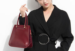 Genuine Leather handbag shoulder bag large tote for women leather shopper bag - EverHandmade