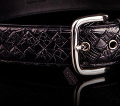 Handmade Black Leather Mens Belt Custom Cool Leather Men Belt for Men