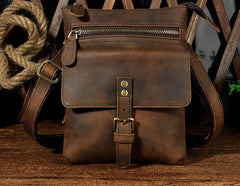 Vintage Mens Leather Side Bag Belt Pouch Holster Belt Case Waist Pouch for Men