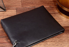 Handmade Genuine Leather Clutch Zip Long Wallet Purse Bag For Mens