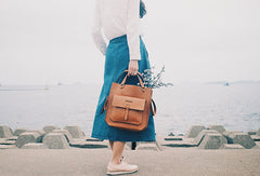 Handmade leather purse handbag shopper bag shoulder bag cossbody bag purse women - EverHandmade