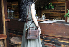 Handmade messenger bag satchel purse leather crossbody bag shoulder bag women