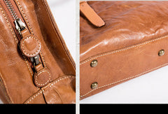 Handmade Genuine Leather Handbag Shopper Bag Purse Shoulder Bag Purse For Women - EverHandmade