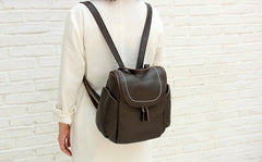Stylish LEATHER WOMEN Backpacks Purses Cute Vintage School Backpacks FOR WOMEN