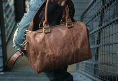 Leather Mens Small Weekender Bags Travel Bag Shoulder Bags for men