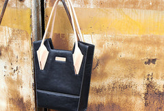 Handmade handbag purse leather shopper bag purse shoulder bag for women - EverHandmade