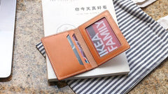 Leather Mens Card Wallets Small Wallet Slim Wallet Front Pocket Wallet for Men