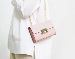 Cute Leather Womens Fashion Small Chain Shoulder Purse Chain Crossbody Bag for Women