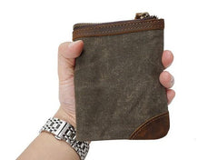Mens Canvas Small Wallet for men Bifold Cool Men billfold Small Wallet