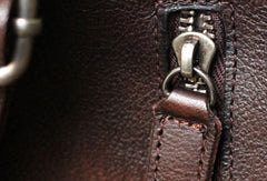 Genuine Leather Mens Cool Chest Bag Sling Bag Crossbody Bag Travel Bag Hiking Bag for men