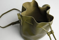 Genuine Leather Cute Bucket Bag Crossbody Bag Shoulder Bag Women Leather Purse