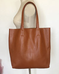 Handmade Vintage Leather Oversize Tote Bag Shoulder Bag Handbag For Women - EverHandmade