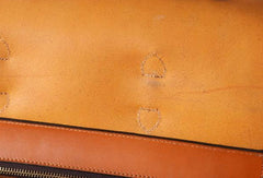Handmade leather mens Briefcase business Briefcase Shoulder Bag Laptop Briefcase - EverHandmade