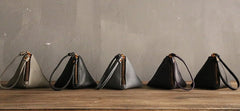 LEATHER WOMEN Triangle Small Coin Wallets Change Wallet FOR WOMEN