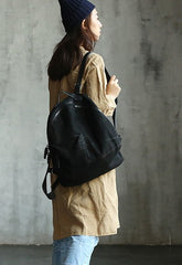Vintage LEATHER WOMEN Large Backpack School Backpack Travel Backpack FOR WOMEN