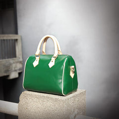 Leather Boston Handbags Purse - Annie Jewel