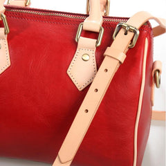 Leather Boston Handbags Purse - Annie Jewel