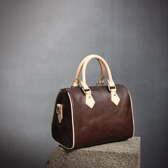Leather Boston Handbags Purse - Annie Jewel