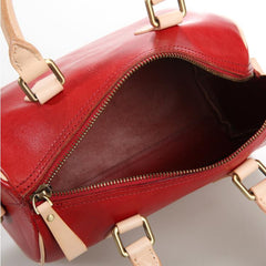 Leather Boston Handbags Purse - Annie Jewel