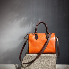Leather Boston Handbags Purse - Annie Jewel