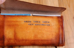 Handmade Leather Vintage Mens Long Wallet Cool Long Wallet for Men