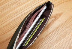Genuine Leather billfold Long Wallet Zipper Slim Wallet Coin Change Card Wallet Purse For Women