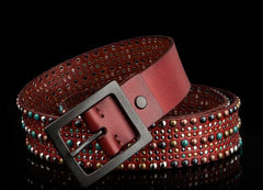 Handmade Genuine Leather Mens Belt Custom Cool Leather Men Black Belts for Men