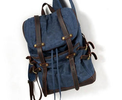 Waxed Canvas Mens Travel Backpack Canvas Hiking Backpack Canvas Backpack for Men