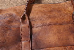 Vintage Leather Mens Briefcases Work Bag Business Bags for men