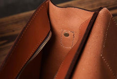 Handmade leather men Briefcase messenger vintage shoulder laptop bag vintage bag - EverHandmade