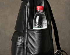 Cool Leather Mens Backpack Large Black Travel Backpack Hiking Backpacks for men