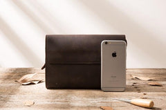 Cool Leather Mens Large Long Zipper Clutch Wallet Long Wallet for Men